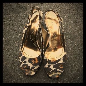 Tahari Taylor Animal Print Wedge